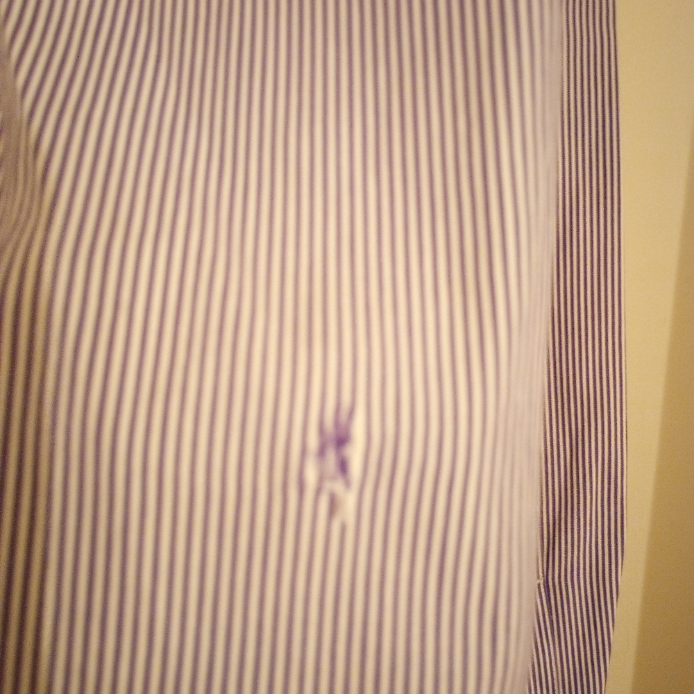 Ralph Lauren Men's Long Sleeve Button Down Striped Dress Shirt - Picture 5 of 6
